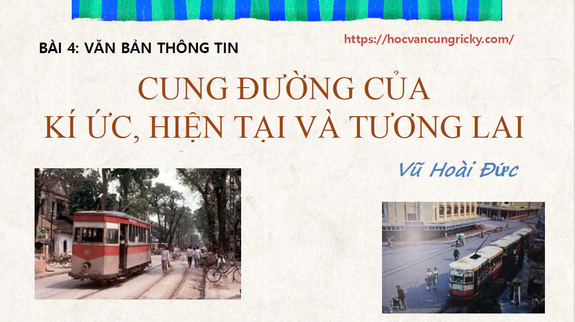 Banner cho bài viết:BÀI GIẢNG CUNG ĐƯỜNG CỦA KÍ ỨC, HIỆN TẠI VÀ TƯƠNG LAI - BÀI 4 VĂN BẢN THÔNG TIN - CHÂN TRỜI SÁNG TẠO