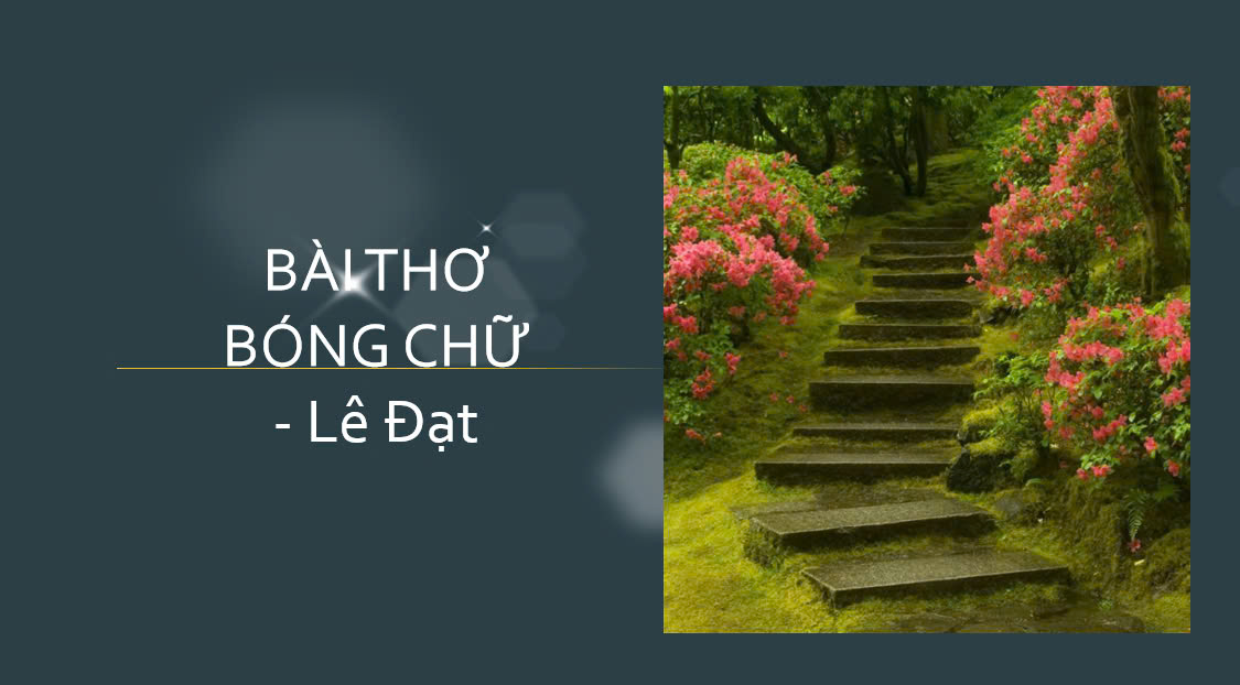 Banner cho bài viết:PHÂN TÍCH BÀI THƠ BÓNG CHỮ - LÊ ĐẠT