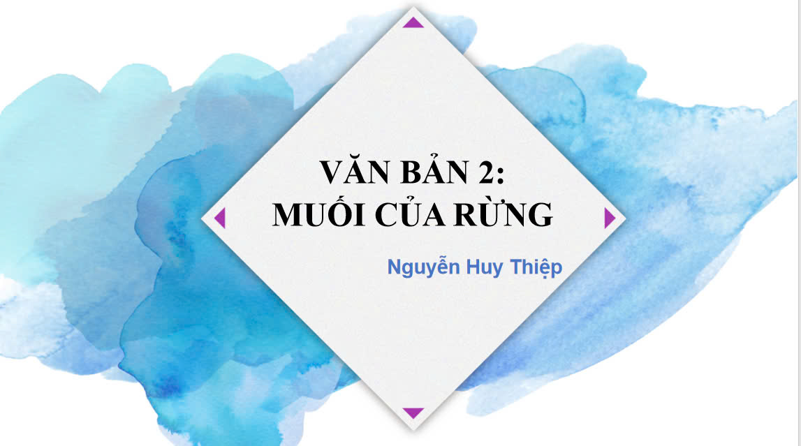 Banner cho bài viết:BÀI GIẢNG MUỐI CỦA RỪNG - NGUYỄN HUY THIỆP